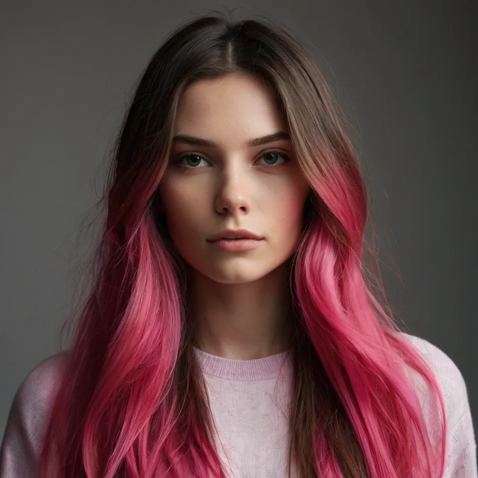 Dark Base → Flamingo Pink Ends
