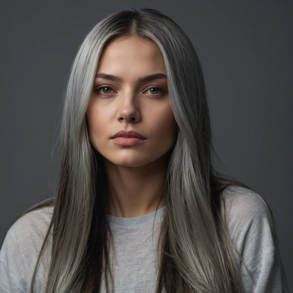 Grey/Silver Ombre