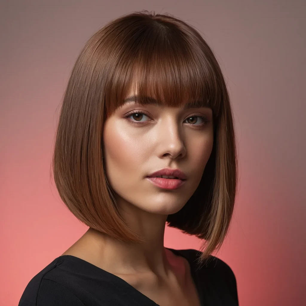 Strawberry Red Ombre Bob 