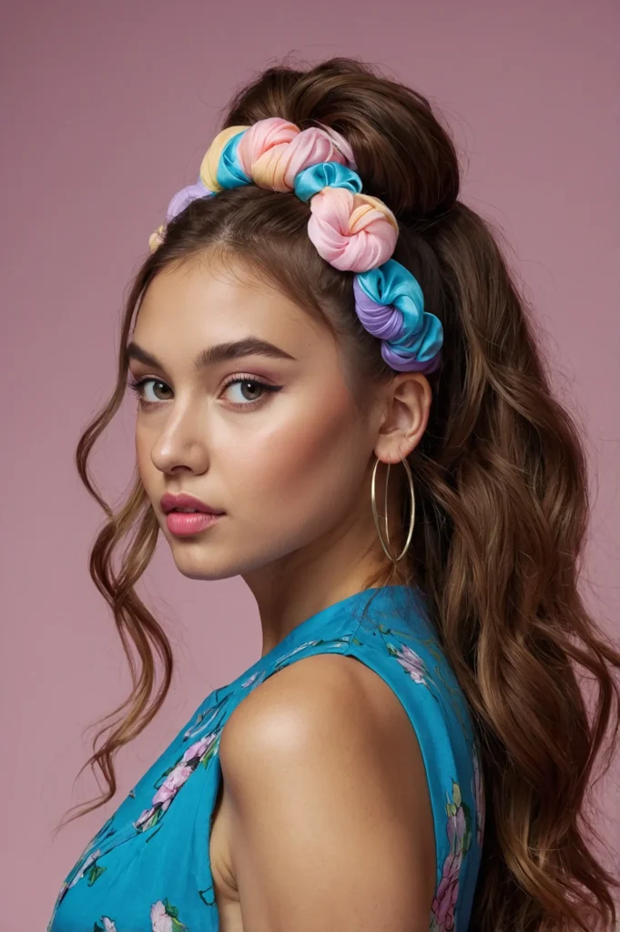 A young woman wearing her hair in space buns