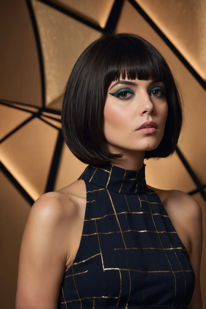 Asymmetrical French BobDramatically uneven bo