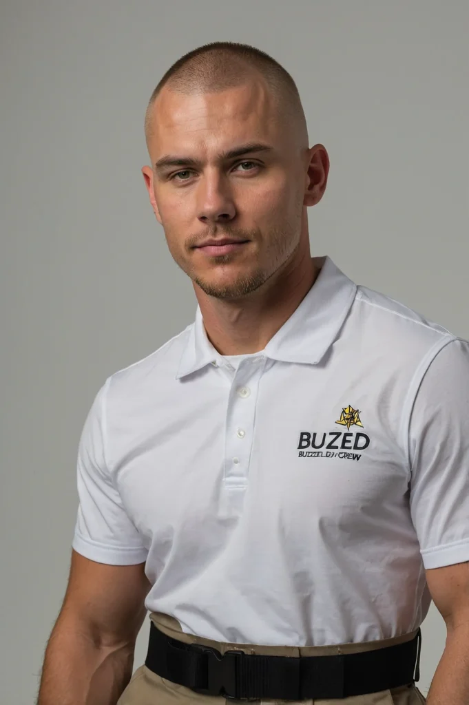 Buzzed Crew HybridWhite man sporting a buzzed