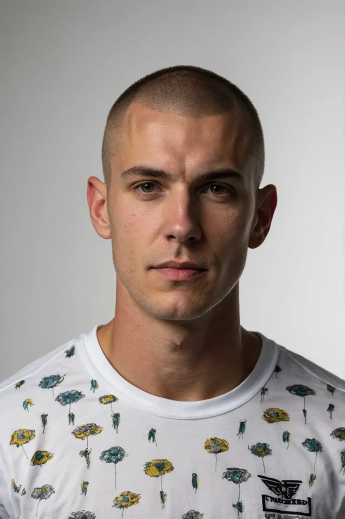 Buzzed Crew HybridWhite man sporting a buzzed