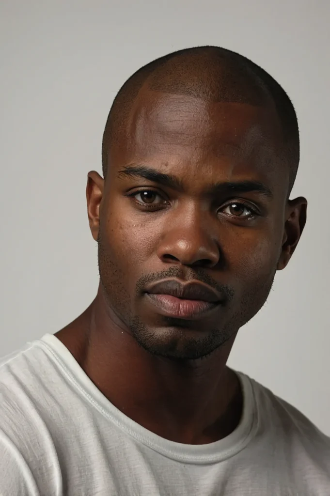 Classic Buzz CutA Black American man with a c
