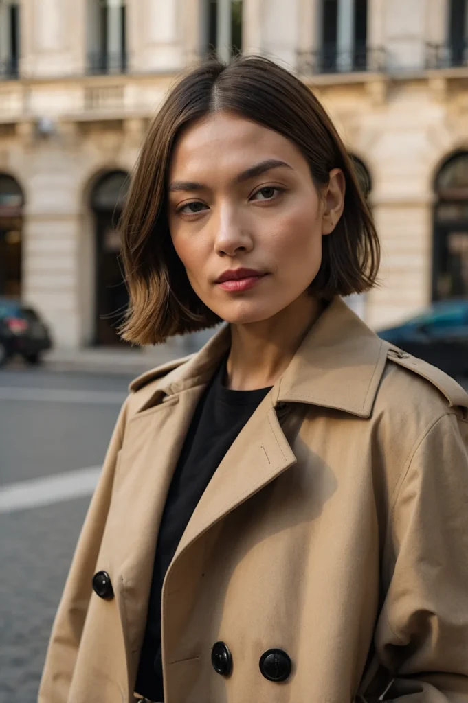 Classic ChinLength French BobStraight chinlen