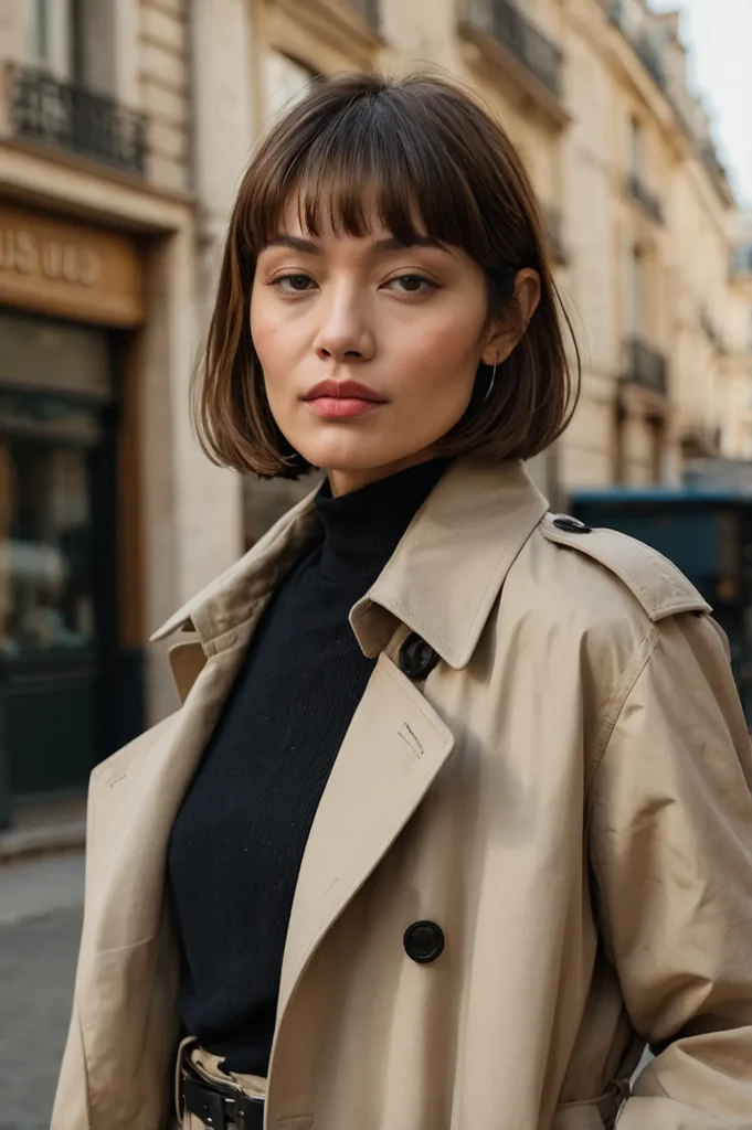 Classic ChinLength French BobStraight chinlen