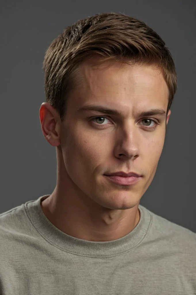 Classic Pixie CutA white American man with a