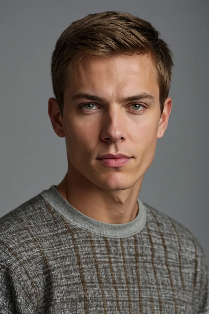 Classic Pixie CutA white American man with a