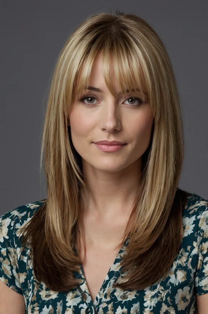 Classic layered cut inspired by The Rachel fr