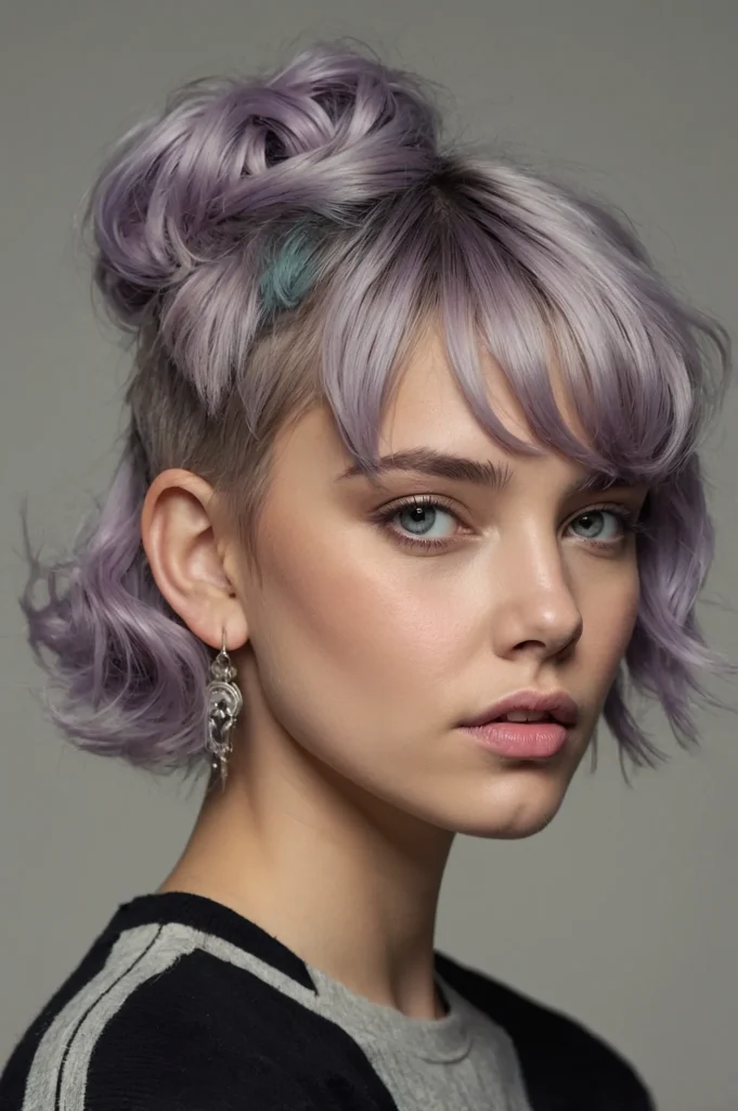 Create a realistic portrait of a young woman