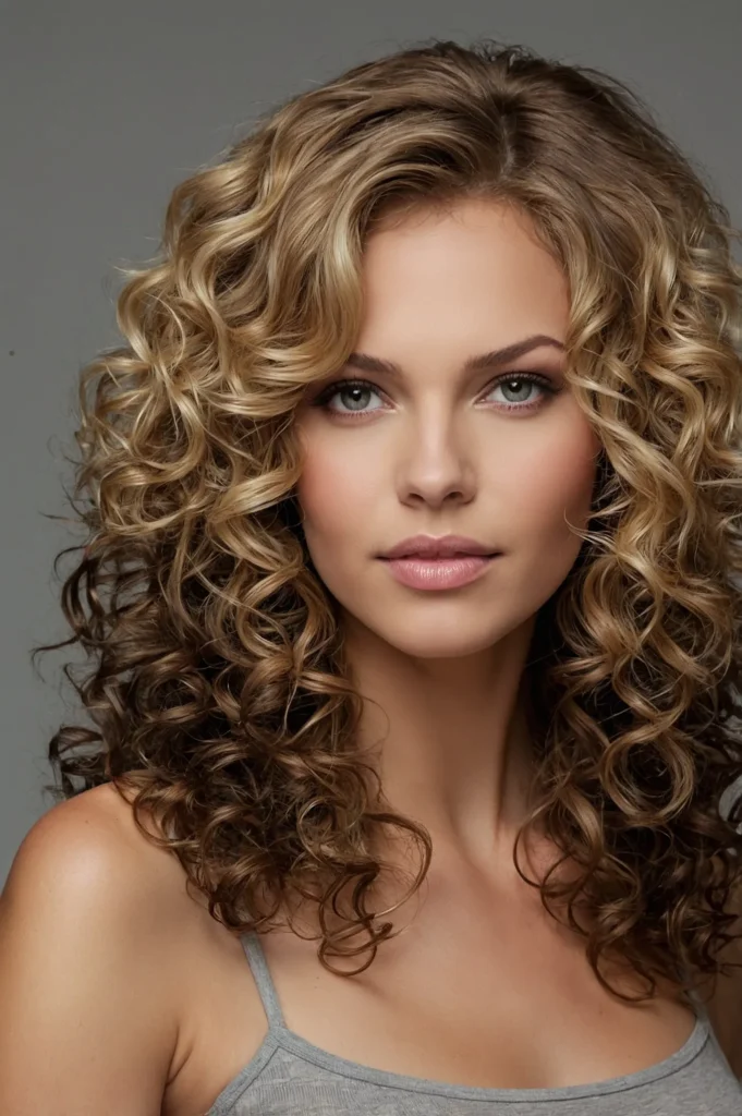 Curly Front LayersCurly or wavy hair with sho