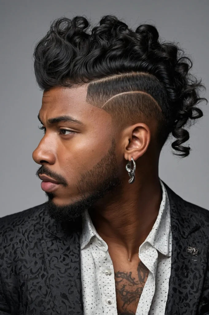Disconnected Undercut WolfA Black man with a