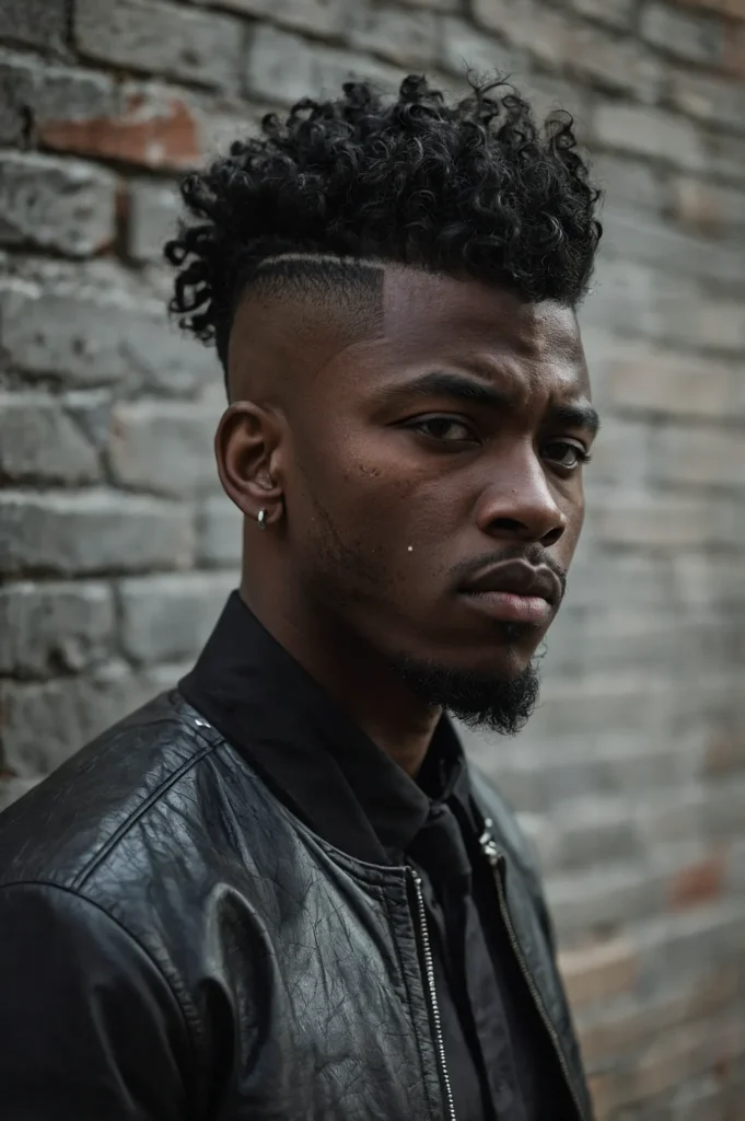 Disconnected Undercut WolfA Black man with a