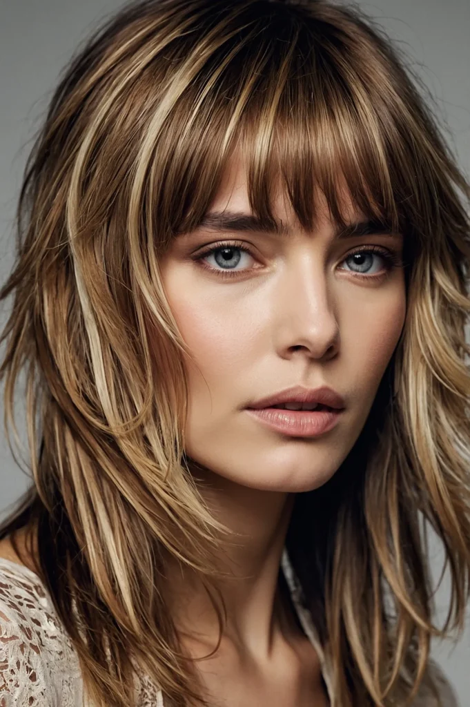 Feathered Fringe with LayersSubtle feathered