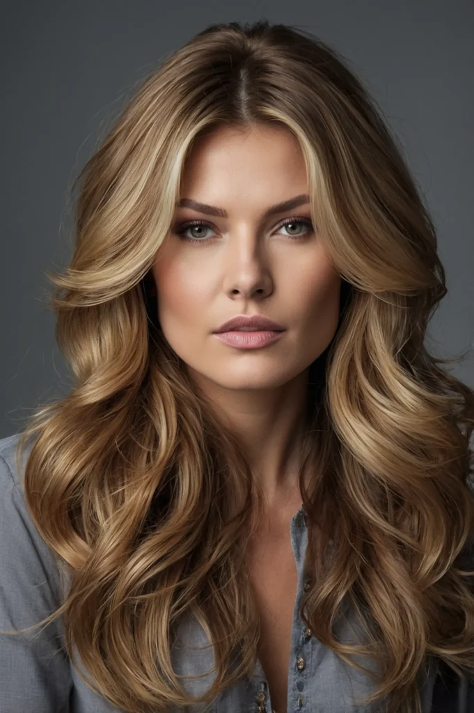 Flowing Long Layers with Styling BodyLong vol
