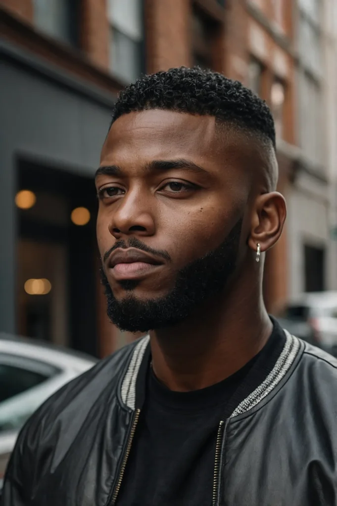 High Fade Crew CutBlack man with high fade cr