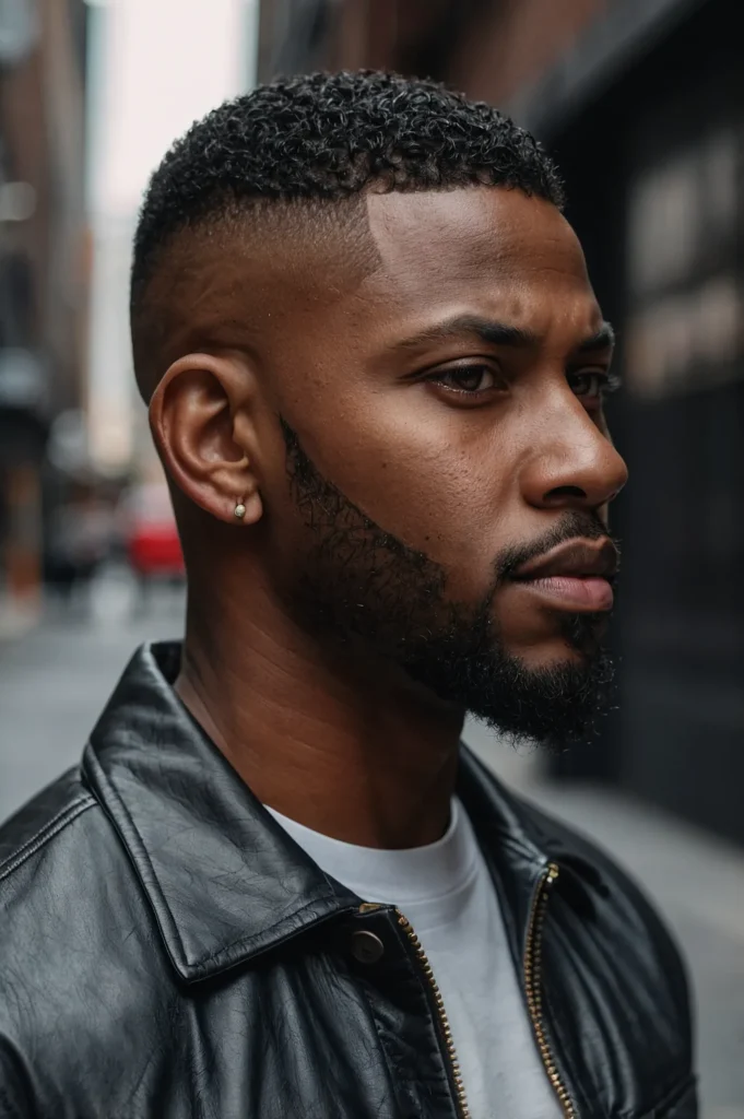 High Fade Crew CutBlack man with high fade cr