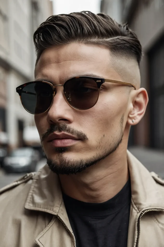 High Fade EdgarWhite man with high fade Edgar