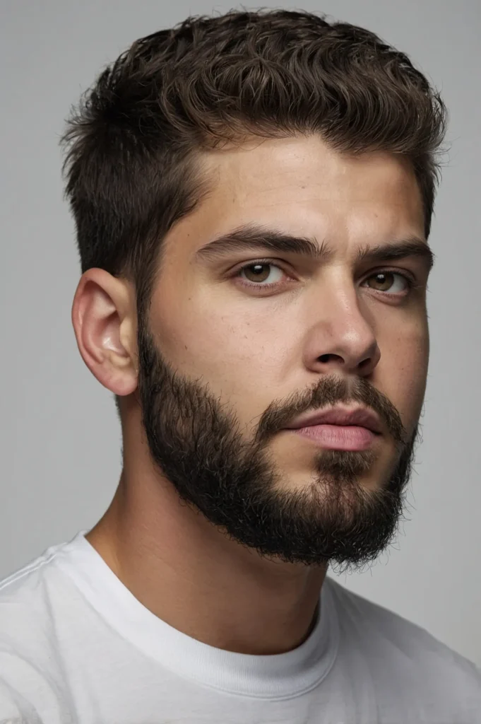 High Top Crew CutWhite man with thick hair st
