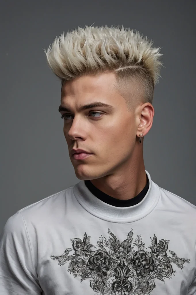 High Top Crew CutWhite man with thick hair st