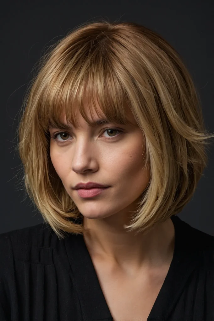 Layered French BobStructured bob with light l