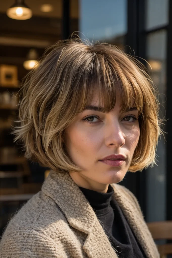 Layered French BobStructured bob with light l