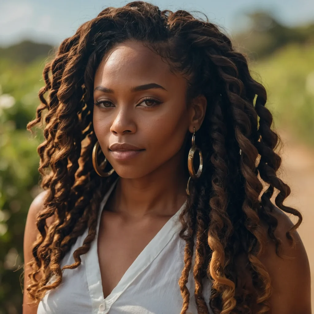 Big S-Curls Faux Locs