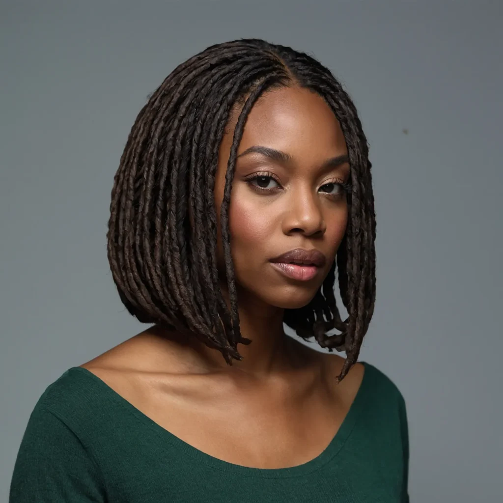 Bob-Length Faux Locs