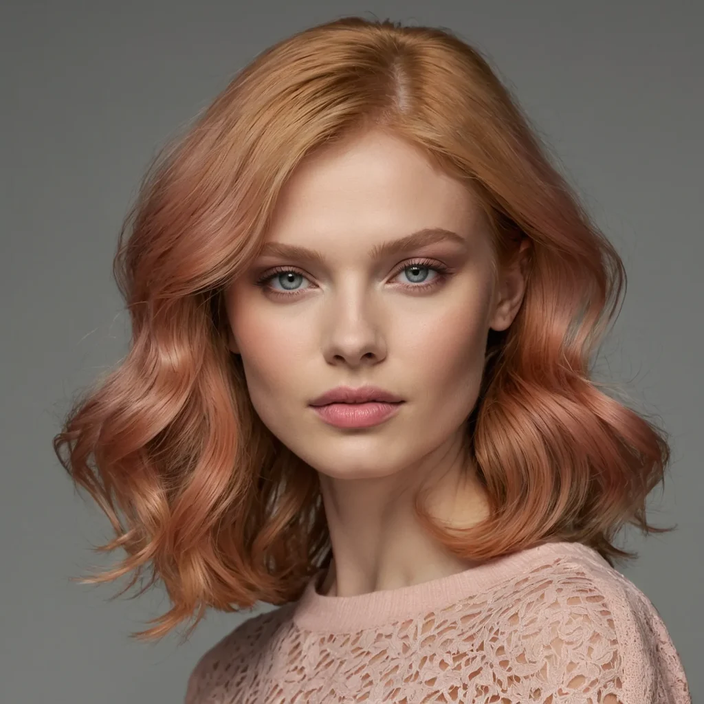 Light Peachy Strawberry Blonde