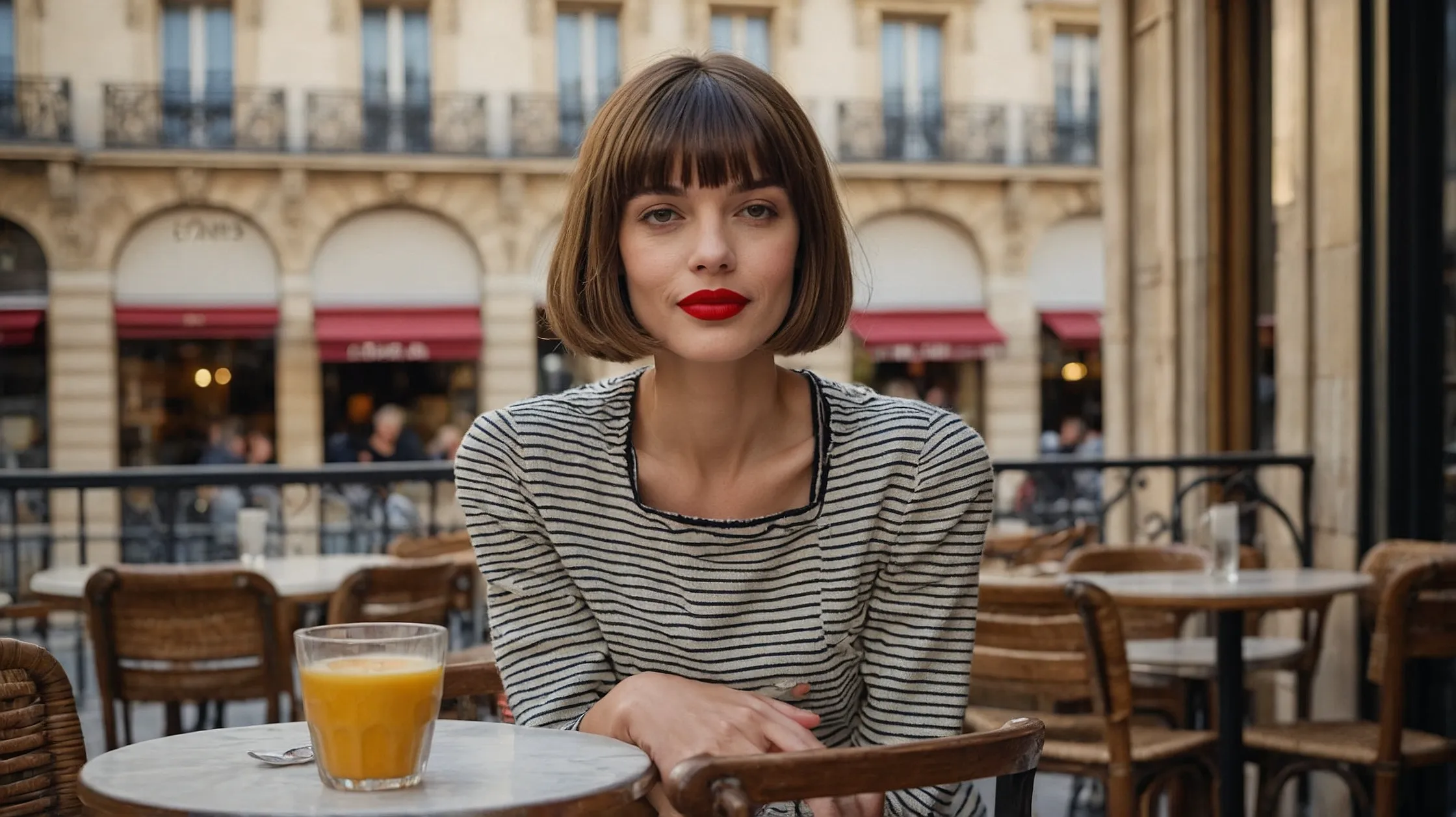 Leonardo Kino XL A fashionable French woman with a sleek chinl