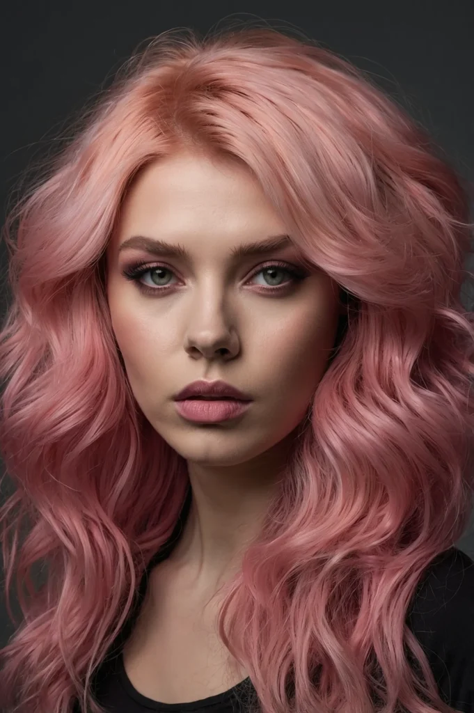 Leonardo Kino XL A fierce pink wolfshag hybrid hairstylevolumi