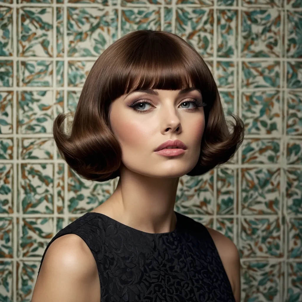 Retro ‘60s Combover Bangs
