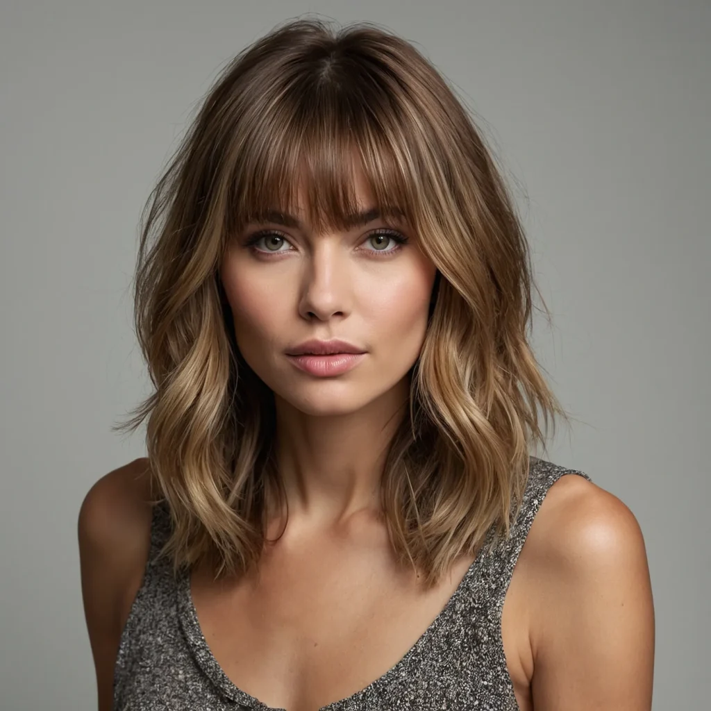 Layered Curtain Bangs