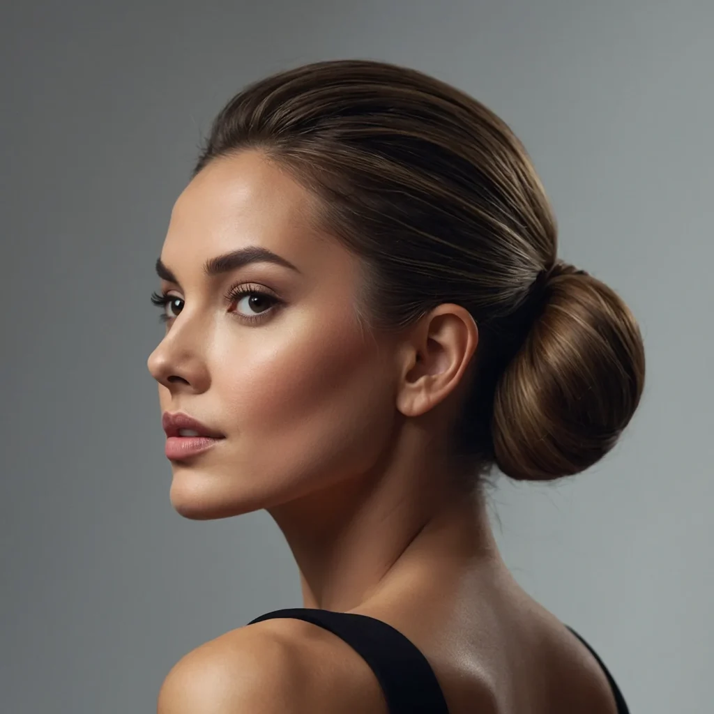 Scarlett Johansson – Sleek Low Bun