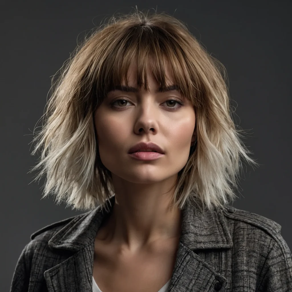 Choppy Wispy Bangs