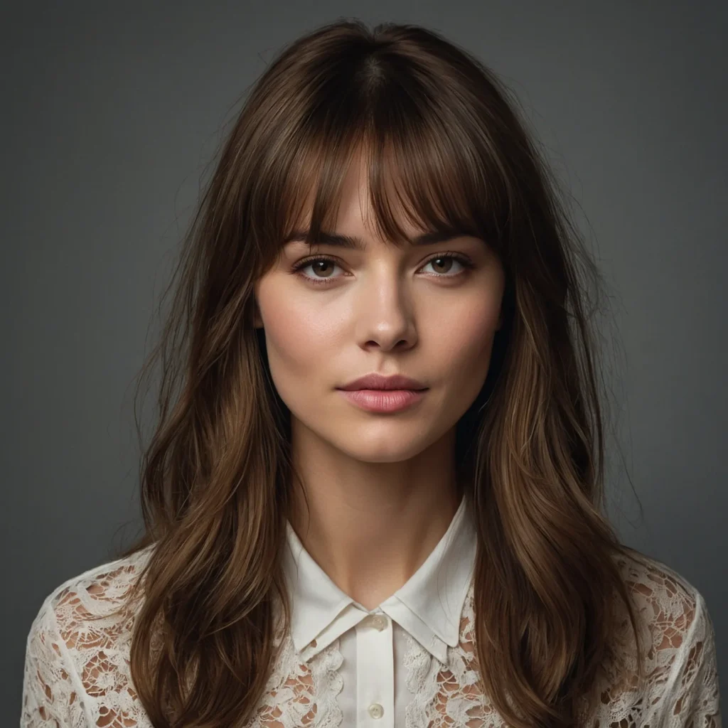 Curtain‑Style Wispy Bangs