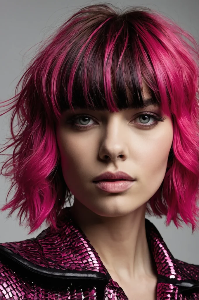 Leonardo Kino XL A razorcut shag with sharp layers and choppy