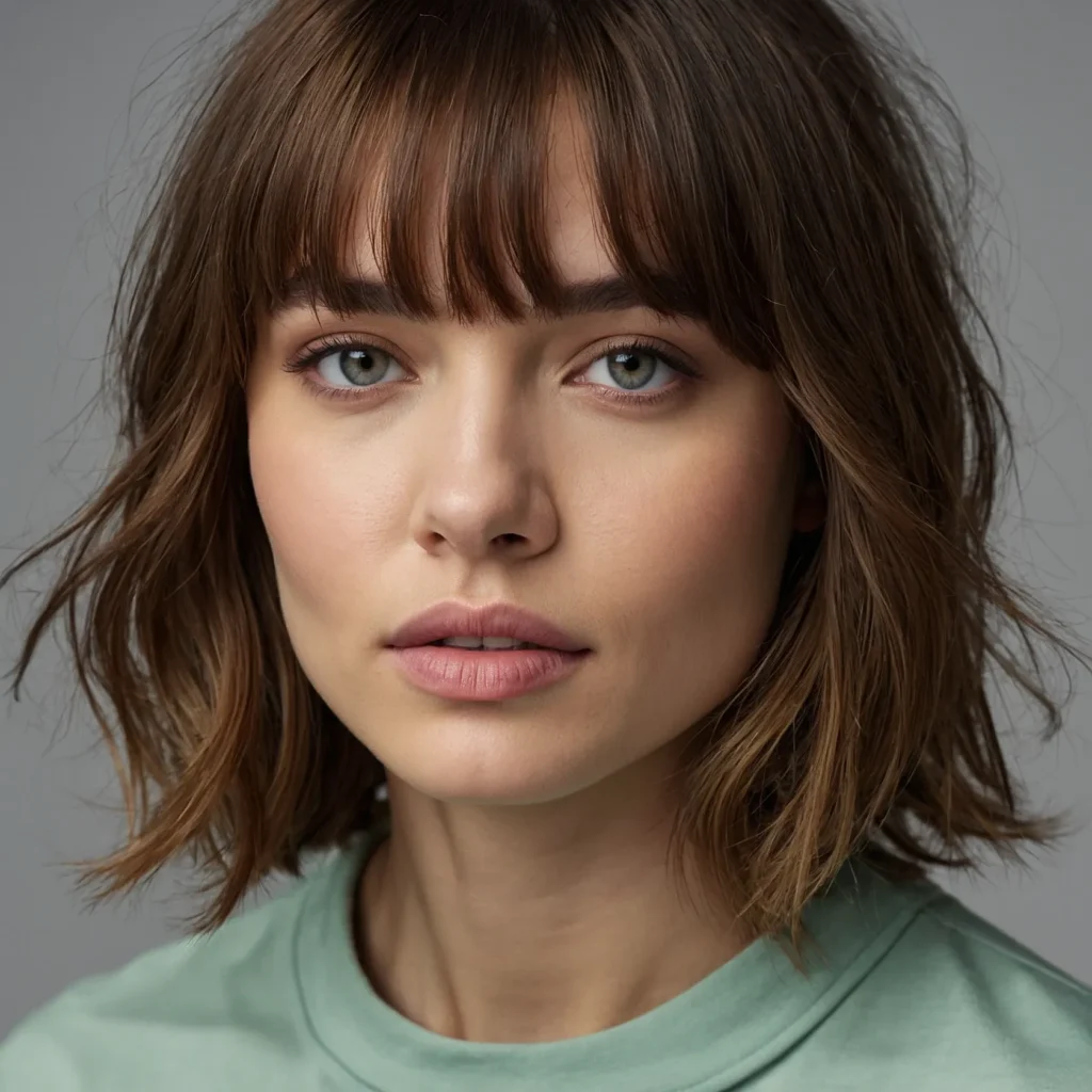 Arched Curtain Bangs