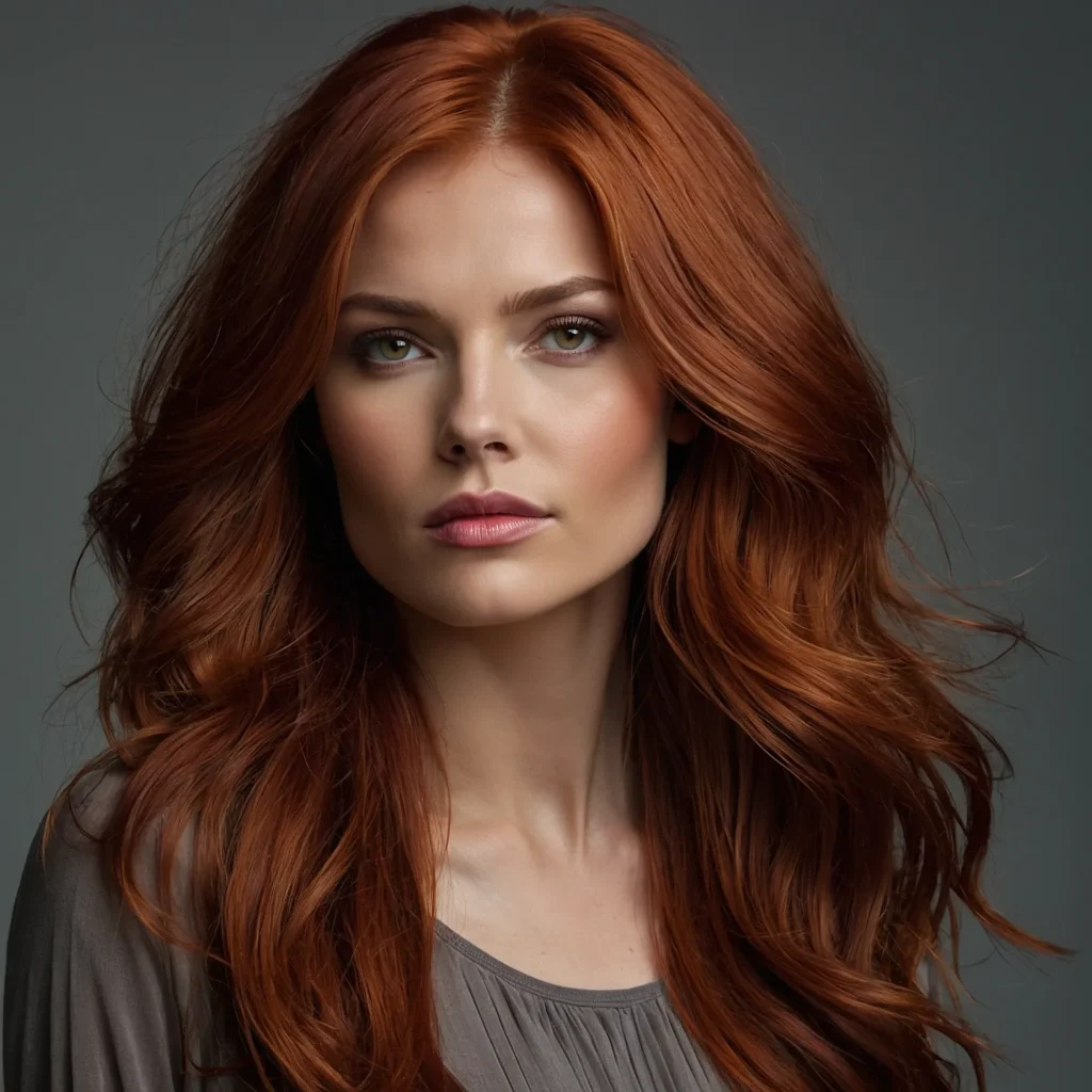 Dark Red with Copper Highlights