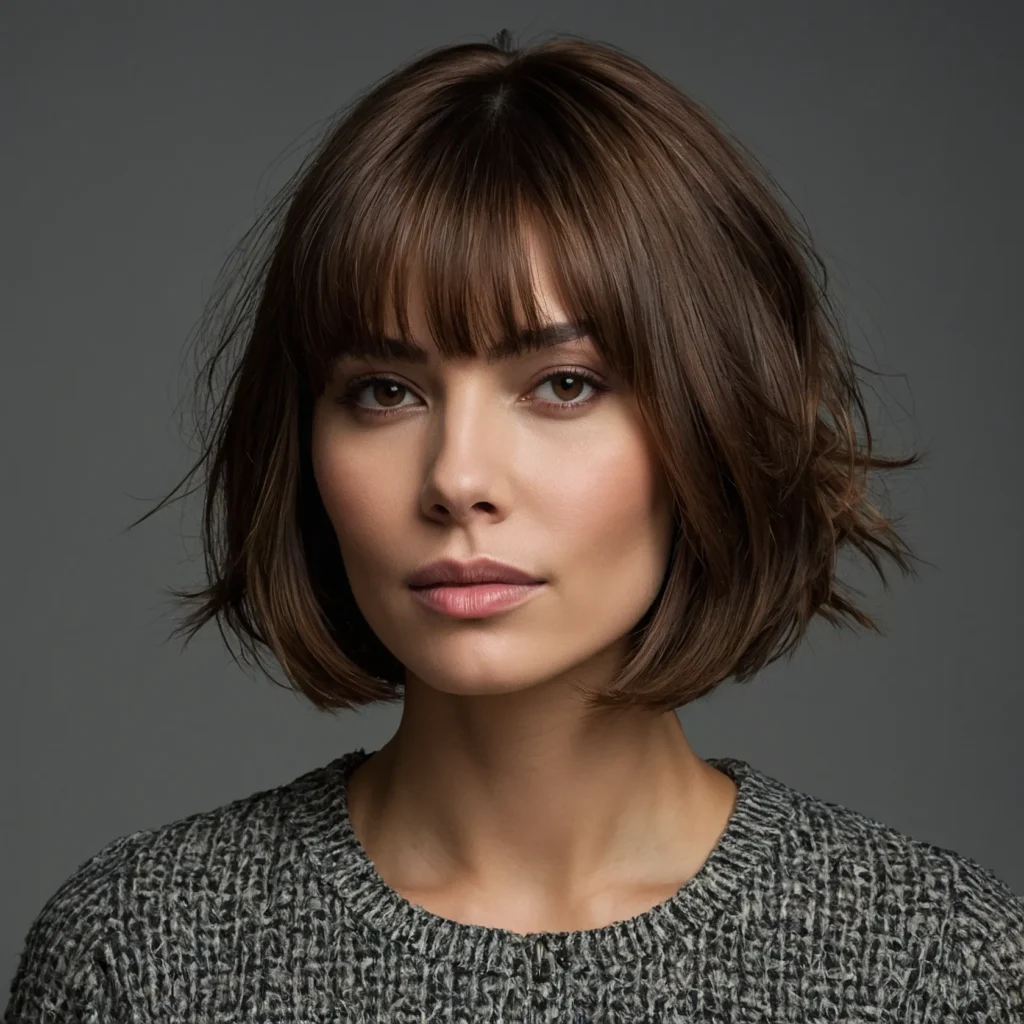 Blunt Bob with Textured Ends