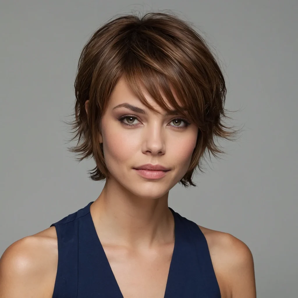 Long Bixie Cut (Chin‑Length)