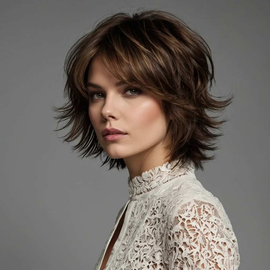 Razor‑cut Shag