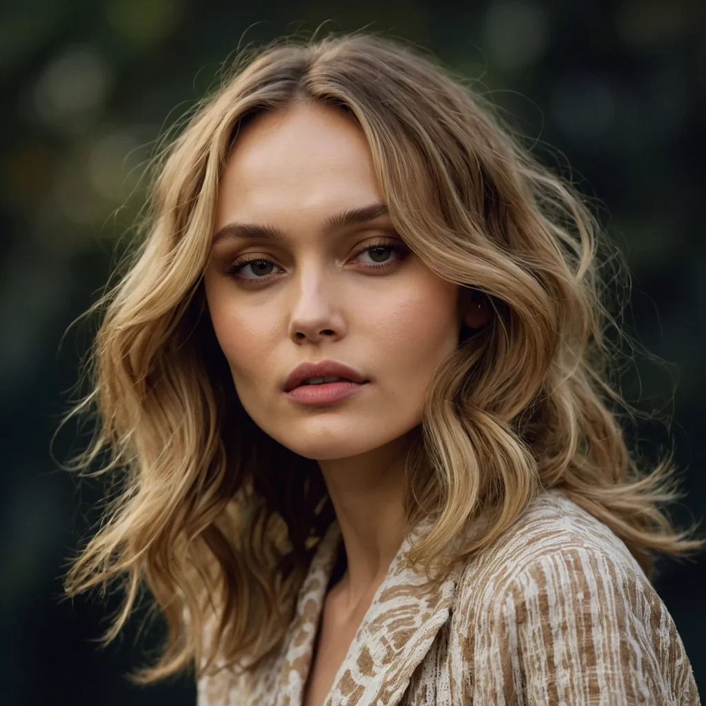 Lily‑Rose Depp – Tousled Bronde Waves