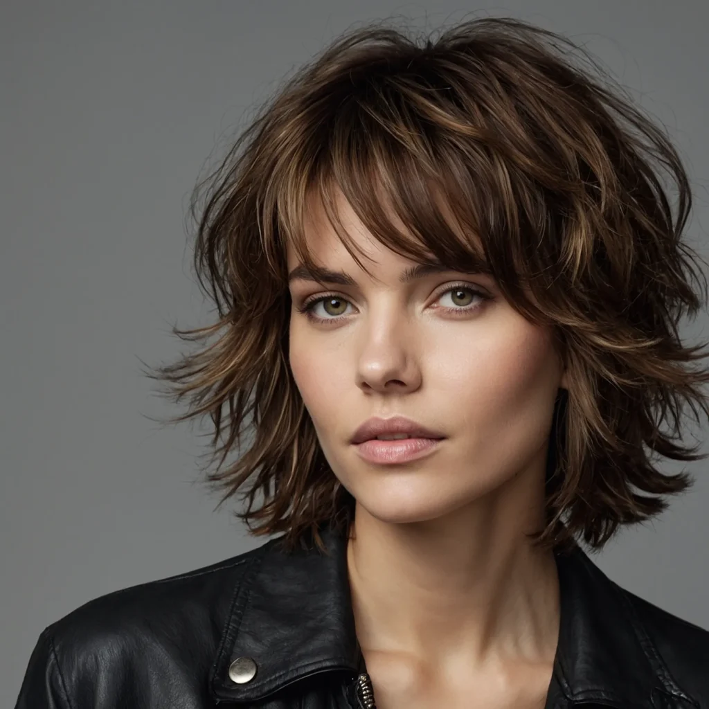 Collarbone-Length Shag