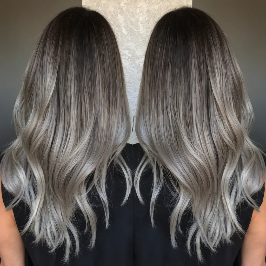 Balayage Ombre Silver