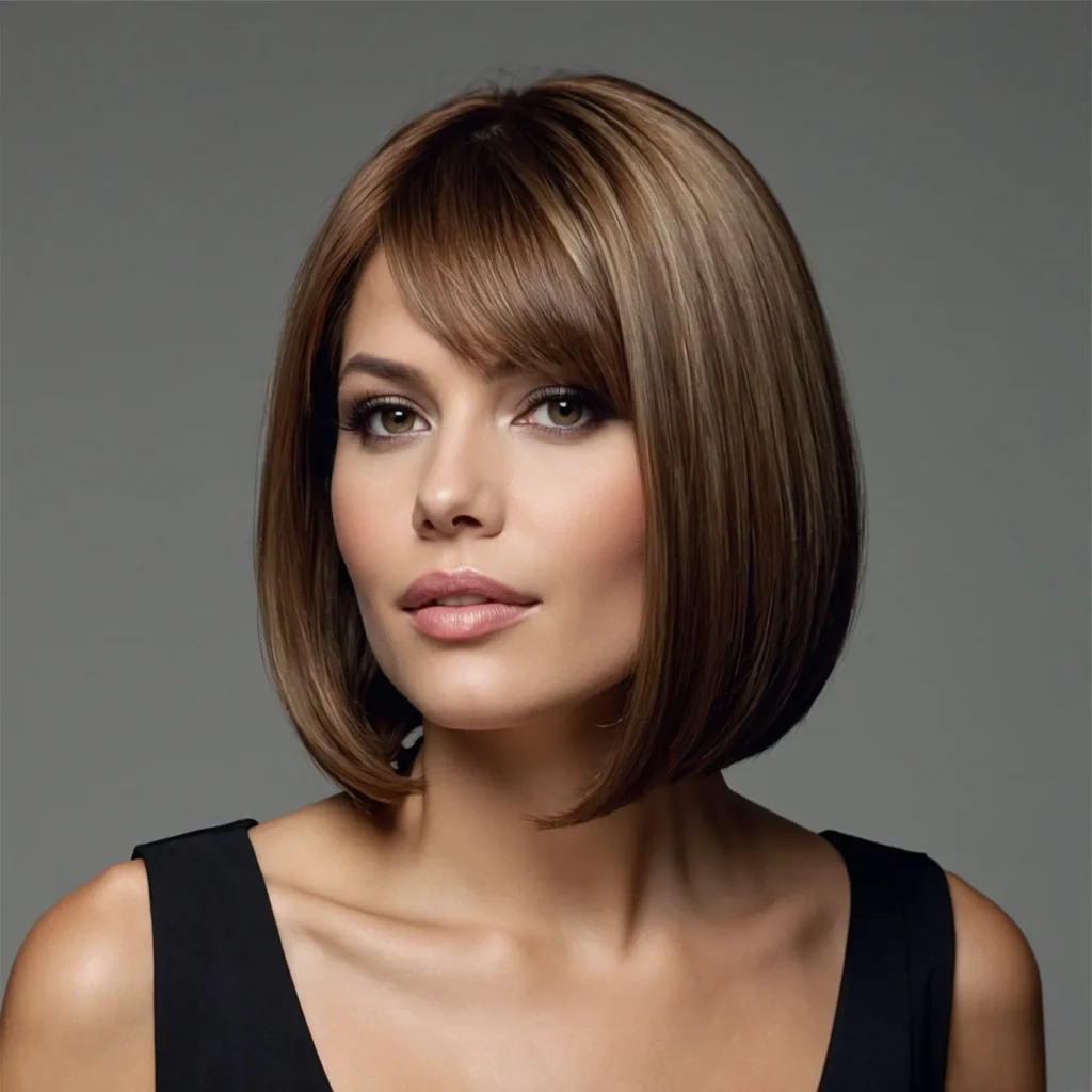  Chic Bob + Side Fringe