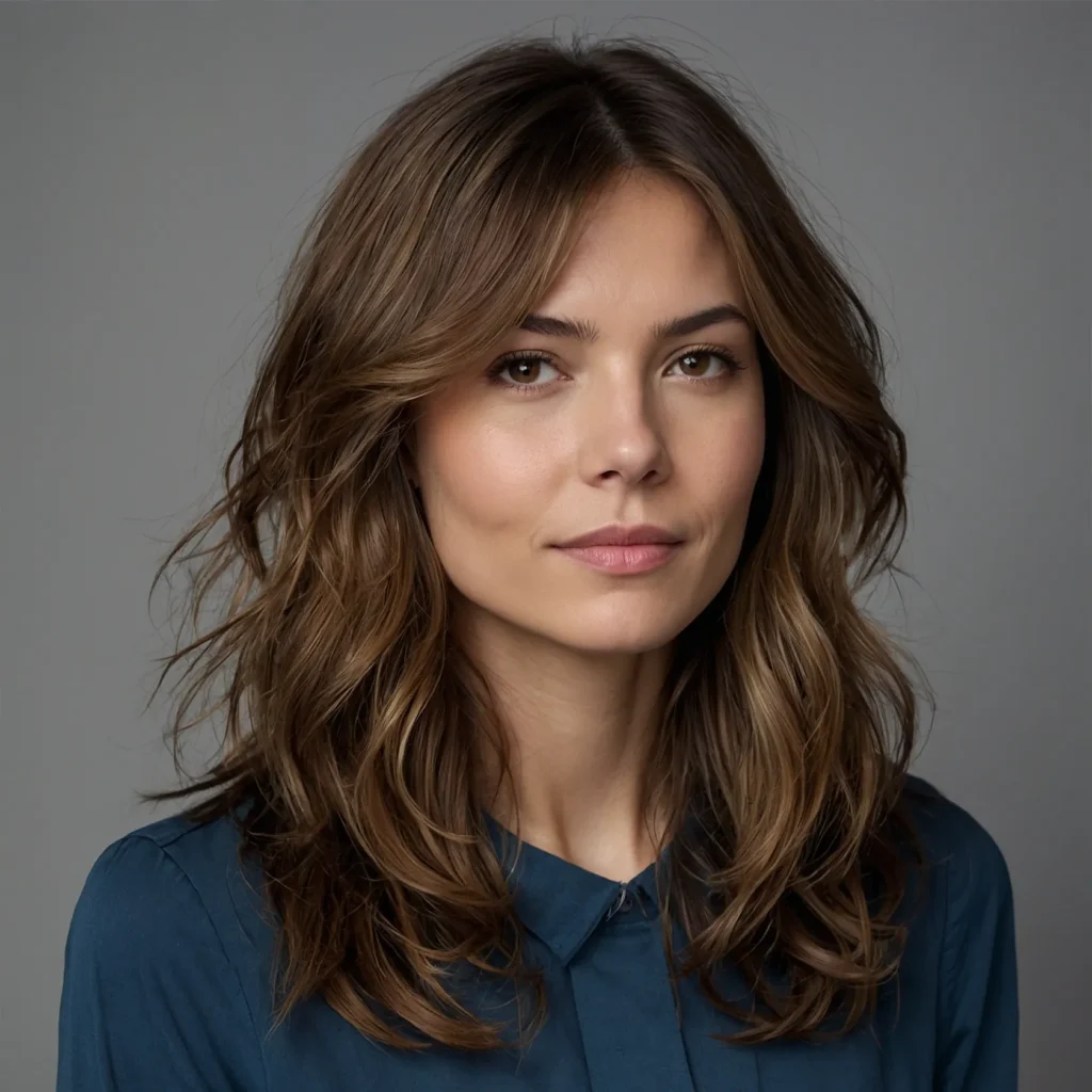 Medium-Length with Soft Waves + Side Bangs