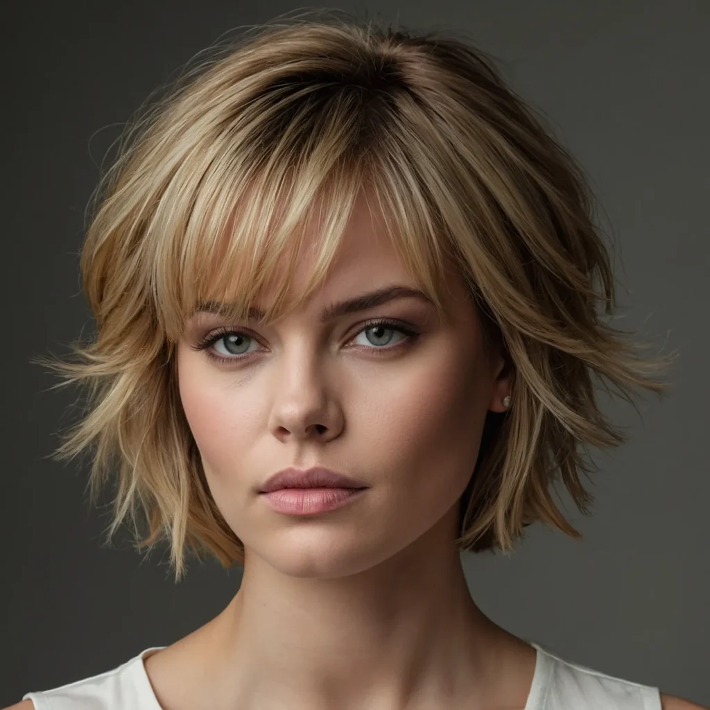 Deep Side‑Swept Fringe
