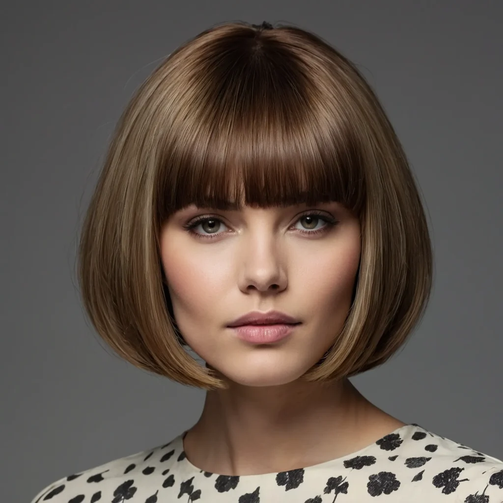 Curtain Bang Bubble Bob