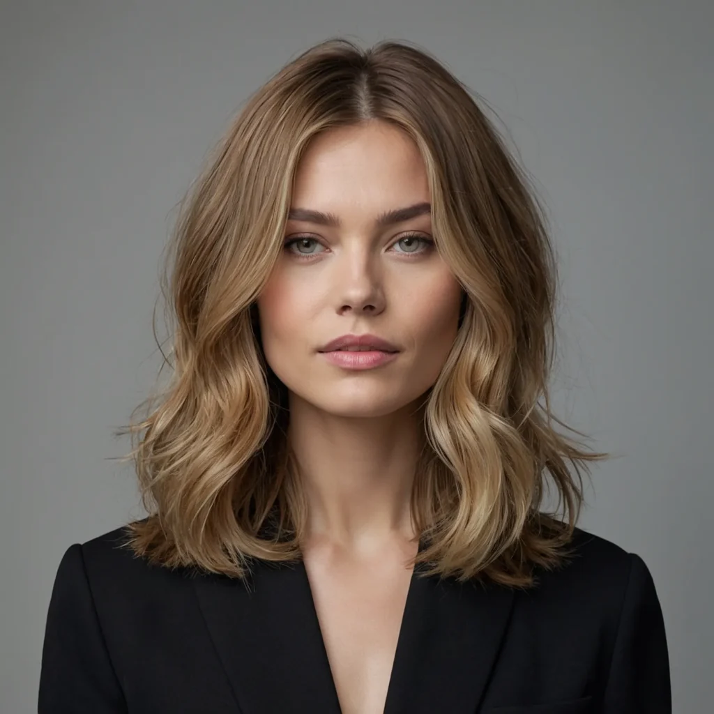 Side-Parted Angled Lob